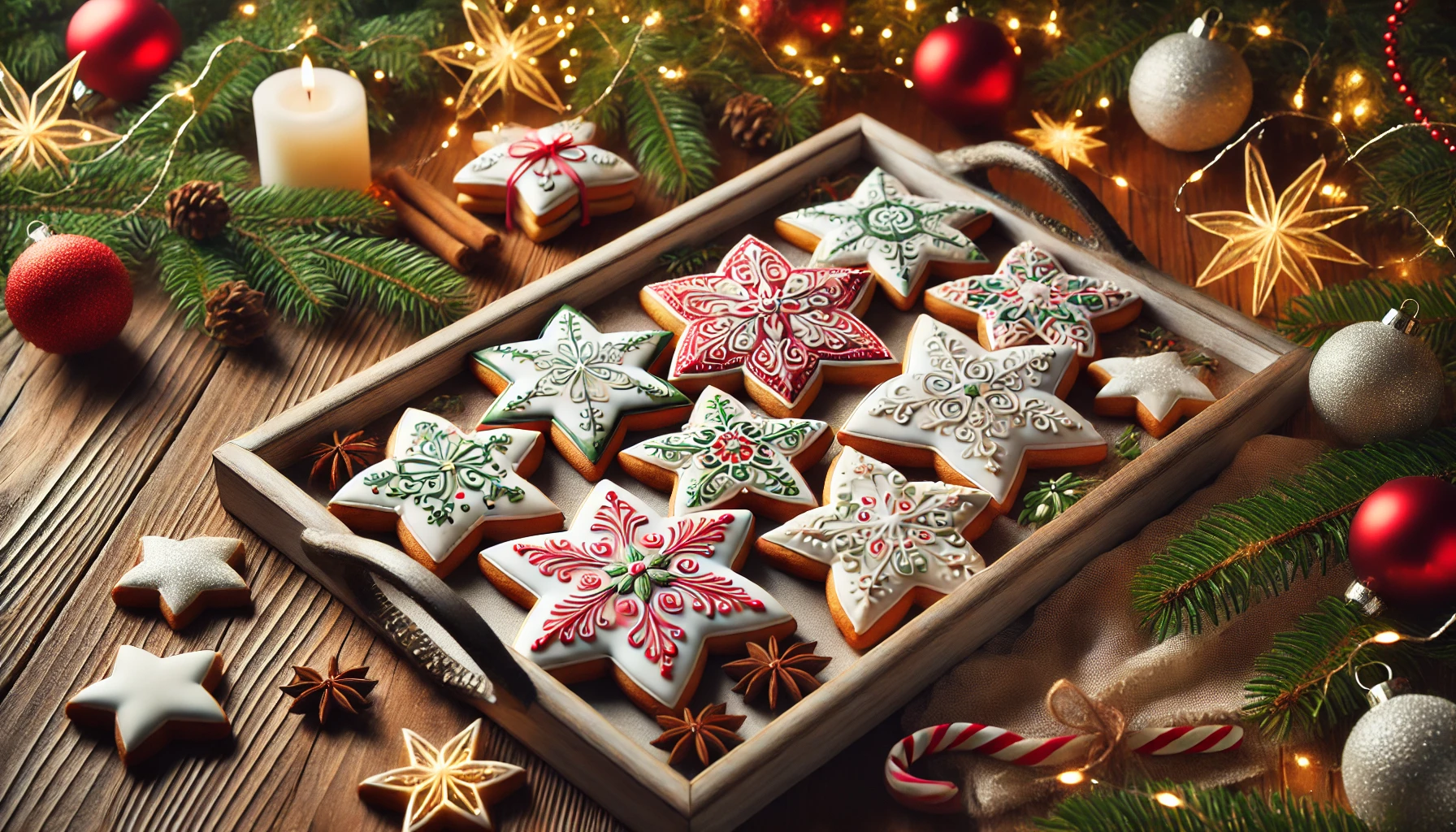 biscotti a forma di stelle