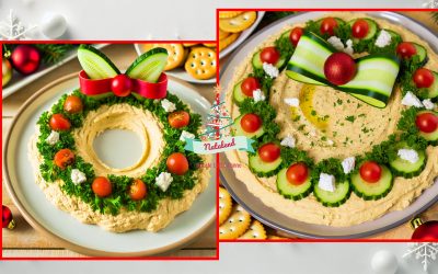 la ghirlanda con hummus