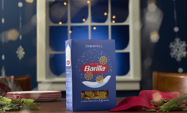 Barilla lancia snowfall: e’ la pasta di natale