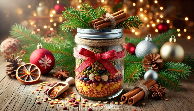 Zuppa in barattolo pronta per essere regalata a Natale: il mix perfetto