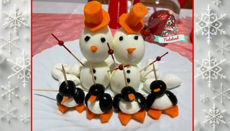 L’antipasto originale: pupazzi di neve e pinguini per le feste