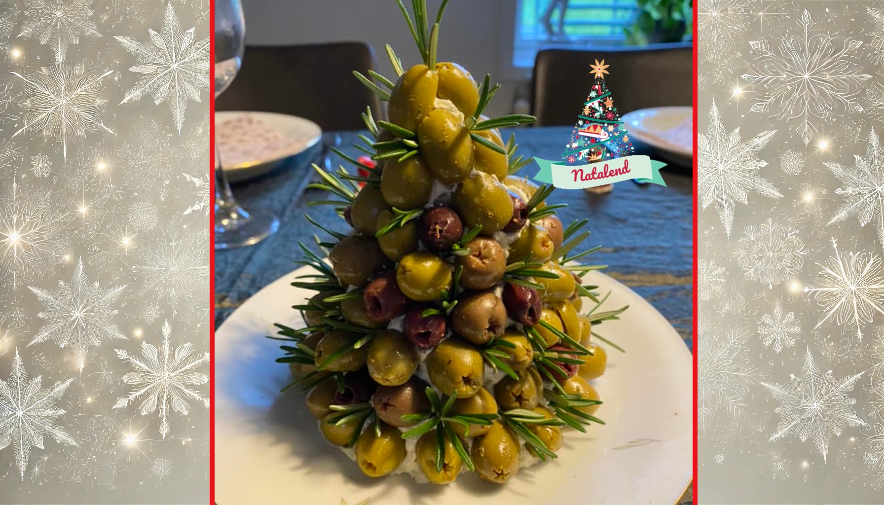 centrotavola da mangiare a natale con olive